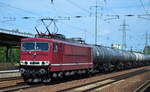 LEG 250 137-7 (155 247-0) mit Kesselwagenzug am 30.07.17 Bf.