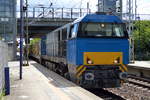 Erfreuliche Überraschung eine von den Alpha Trains angemieteten Vossloh G 2000 BB aktuell für LOCON im Einsatz, die 272 201-5 (92 80 1272 201-5 D-ATLD, Vossloh Bj.2003)Mit einem Ganzzug