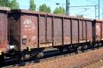 Auch die MEG besitzt eigne offene G�terwagen, hier der Wagen 33 RIV 80 D-MEG 5342 021-6 D-MEG vom Typ Eaos, 30.05.11 Bhf.