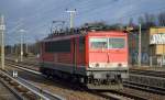 MEG 708 (155 046-6) Richtung Innenstadt am 24.11.14 Berlin-Blankenburg.