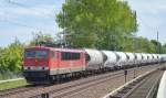 MEG 707 (155 230-6) mit Zementstaubzug am 22.05.15 Mühlenbeck/Mönchmühle bei Berlin Richtung Oranienburg.
