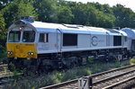 Die MEG 266 442-3 (9280 1266 442-3 D-MEG) stand mit einem Staubgutzug abfahrbereit am Gbf.