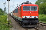MEG 706 (155 119-1) mit dem täglichen Zementstaubzug (leer) Richtung Industrieübergabe Nordost am 02.08.17 Bf.
