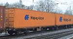 Tschechischer Gelenk-Containertragwagen der der Fa.