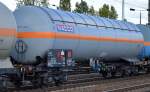 Gasdruckkesselwagen mit Sonnendach vom Einsteller NACCO mit niederländischer Zulassung mit der Nr.