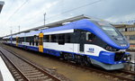 Die NEB abfahrbereit mit zwei Triebzügen von ihrer PESA Link Flotte als RB26 im Moment nur bis Seelow-Gusow (bis Polen geht es dann im Bus-Ersatzverkehr).