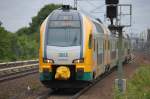 RE4 nach Rathenow mit ODEG-KISS ET 445.105 bei der Einfahrt Bhf.