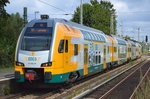 RE2 nach Cottbus mit ODEG ET 445.111 fährt im Bf.