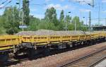 Drehgestell-Flachwagen vom Einsteller On Rail GmbH mit der Nr.