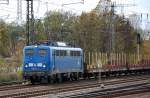 PRESS 140 042-4 (91 80 6140 834-3 D-PRESS, Henschel Bj.1972) mit Leerzug Holzrungenwagen am 29.10.13 Berlin-Springpfuhl.