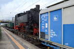 Das war schon sehr überraschend, diese sogenannte Neubau Schmalspur-Dampflokomotive vom Typ der DR-Baureihe 99.77–79 wurden zwischen 1952 - 1956 im VEB Lokomotivbau Karl Marx gebaut,