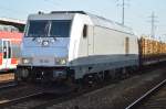 Raildox 76 110 (92 88 0076 110-0 B-BTK) mit Transportzug Stammholz am 10.09.15 Bhf.