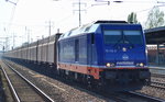 Raildox mit 076 110-0 und Containerzug für Holzhack-Schnitzel (leer) am 13.09.16 Bf.