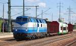 Die 228 758-9 (92 80 1228 758-9 D-RSBG) �berf�hrt einen fabrikneuen RS1 vom Stadler Werk Berlin-Pankow, es ist ein Triebzug f�r die ELSTER SAALE BAHN der Erfurter Bahn mit der Nr.