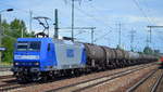RBH 205/145-CL 205 (145 101-2) mit Kesselwagenzug am 29.06.16 Bf.