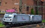 Lokzug: RHC 187 070-8 mit 187 077-3 am Haken am 20.06.17 Bf.