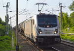 RHC   187 073-2  [NVR-Number: 91 80 6187 073-2 D-RHC] mit Kesselwagenzug am 17.05.18 Bf. Berlin Hohenschönhausen.
 