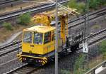 Dieses interessante Bahndienstfahrzeug mit Turmaufbau zur Arbeit an der Oberleitung fuhr mir auf dem Berliner Innenring H�he Messe Nord vor die Linse.