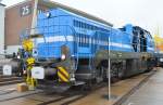 Vossloh präsentiert einen deutschen Abnehmer für ihre Diesellokomotive G 12 mit ihren 1.200 kW Motorleistung, es ist die Lok der Fa.