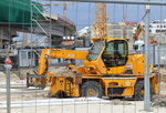 Teleskoplader Typ + Hersteller? der Fa. STRABAG am 07.04.16 Großbaustelle Berlin-Ostkreuz.
