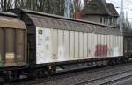 Großräumiger Schiebewandwagen vom Einsteller TRANSWAGGON mit der Nr.