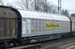 Schiebewandwagen vom Einsteller Transwaggon eingestellt in der Schweiz mit der Nr.