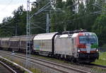 TXL mit der MRCE Dispo Vectron X4 E - 640/193 640-0 [NVR-Number: 91 80 6193 640-0 D-DISPO, Siemens Bj.2016]  CONNECTED BY RAIL  mit Ganzzug Schiebewandwagen am 13.07.17 Richtung Berlin Mühlenbeck