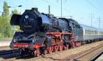 Auch die WFL Dampflok 03 2155-4 (90 80 0003155-3D-WFL, Borsig Bj.1934) befand sich am Ende des Sonderzuges zum Tag der deutschen Einheit des Thüringer Eisenbahnvereins Richtung Berlin am 03.10.15