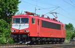 Zu diesem Zeitpunkt noch in vollem neuen Glanz, die neue WFL 155 159-7 am 17.05.17 Berlin-Wuhlheide.