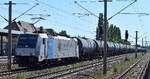 CTL Logistics GmbH, Berlin [D] mit der geleasten Railpool Lok  E 186 146-7  [NVR-Nummer: 91 80 6186 146-7 D-Rpool] und einem Kesselwagenzug am 24.06.26 H�he Bahnhof Luckenwalde.