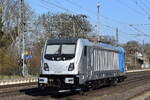 Railpool GmbH, München [D] mit ihrer Lok  187 302-5  [NVR-Nummer: 91 80 6187 302-5 D-Rpool], aktueller Leasingnehmer unbekannt, aktuell ohne Fontnummern? am 27.03.25 Höhe Bahnhof
