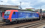 Infra Leuna Lok 482 037-9 mit Kesselwagenzug (Ethanol)am 17.05.16 Durchfahrt Bhf.
