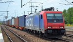 Re 482 046-0 für HSL mit Containerzug am 23.07.16 Bf.