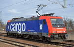 482 038-7 immer noch für LOCON? am 16.03.17 Durchfahrt Bf.