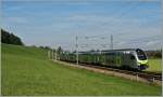 Der BLS  Mutz  515 001 bei Kehrsatz als S 33 auf der Fahrt nach Belp.