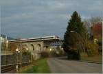 ICN 628 von Basel nach Gen�ve-A�roport auf dem BLS M�sliviadukt in Grenchen.
7. Nov. 2012