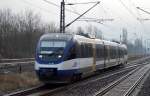 NEB VT 730 als RB12 nach Templin Stadt am 15.01.16 Einfahrt Bhf.