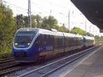 Zeitweise hatte die NEB auf der Heidekrautbahn leihweise Triebz�ge der NordWestBahn GmbH- NWB im Einsatz hier ein Talent Doppelgespann mit NWB VT 721 (95 80 0643 321-2 + 95 80 0943 321-9 + 95 80 0643