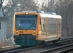 RS1 ODEG VT 650.73  Stadt Werneuchen  (95 80 0650 073-9 D-ODEG, Stadler Bj.2004) auf der Linie OE60 Richtung Wriezen, 17.01.11 Berlin-Karow.