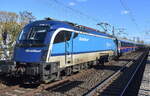 ČD - České dráhy a.s., Praha [CZ] mit dem angemieteten österreichischen railjet Taurus  1216 249  [NVR-Nummer: 91 81 1216 249-3 A-ÖBB] zur Bereitstellung als Nightjet (NJ