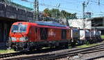 DB Cargo AG, Mainz [D] mit ihrer Vectron Dual Mode Light  249 067  [NVR-Nummer: 90 80 2249 067-0 D-DB] und einem �bergabezug Tankcontainer (Gefahrgut) am 23.06.26 H�he Bahnhof Hamburg-Harburg.